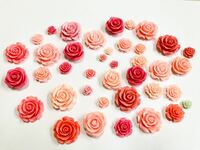 デコ パーツ　バラ　薔薇　素材　ハンドメイド　花 プラパーツ