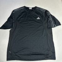 アディダス adidas 刺繍ロゴ スポーツ トレーニング用 プラクティスシャツ ウェア Lサイズ