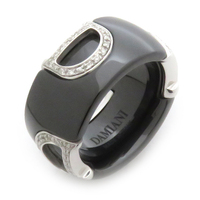ダミアーニ リング 指輪 D.ICON リング ブラック セラミック K18WG ダイヤモンド 20082214_c 黒 18K WG ダイヤ
