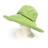 良好◆maxim マキシン ハット Mサイズ◆OS5635 ライトグリーン ポリエステル100% レディース 日本製 帽子 服飾小物