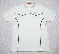 ヨネックス　YONEX GOLF　ゴルフ用高機能ポロシャツ　白色　サイズ L　前面ステッチ刺繍入り　吸汗速乾/ストレッチ機能
