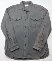 Lee (リー) Regular Fit Flannel Shirt / レギュラーフィット フランネルシャツ LT0567 チャコール size L