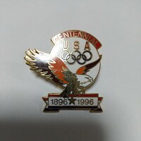 希少 ピンバッジ オリンピック 100周年記念 CENTENNIAL USA 1896 1996 ピンズ