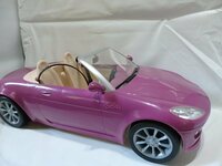 ☆0348☆バービー　車　オープンカー　パープル　全長約44ｃｍ☆マテル　Barbie　ミニチュア　人形用