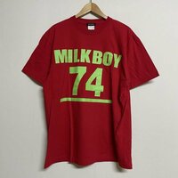 ミルクボーイ MILKBOY ロゴプリント ショートスリーブ クルーネックTシャツ 20212211 Tシャツ Tシャツ 表記無し 赤 / レッド
