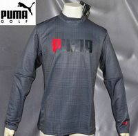 新品 XL プーマ ゴルフ PUMA GOLF 吸水速乾性 dryCELL 裏起毛 保温モックネックシャツ 黒 秋冬モデル 