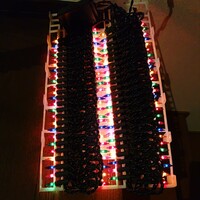 ミュージックライト 多彩なクリスマスミュージックと共に光る 100球 ジャンク品 音楽流れません 外箱潰れあり