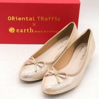 オリエンタルトラフィック パンプス earth music&ecologyコラボ 靴 シューズ レディース 39サイズ ゴールド ORiental TRaffic
