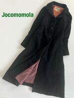【2点以上で送料無料】Jocomomola ホコモモラ ウールロングコート ブラック シビラ サイズ40 L相当