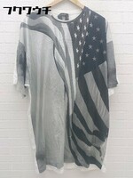 ◇ ◎ N°21 numero ventuno 星条旗 ユニセックス 半袖 Tシャツ カットソー ホワイト ブラック レディース メンズ