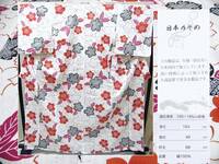 アウトレット　日本製の生地を使用した 変り織生地のゆかた　155～165ｃｍの方に　503　未使用・わけあり品