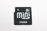 256MB miniSDカード　80x
