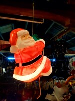 クリスマス雑貨ショップカフェスタイルビンテージハンギングサンタクロースライトイルミネーションライト