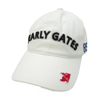 【新品】PEARLY GATES パーリーゲイツ キャップ ニコちゃん ホワイト系 FR [240101089623] ゴルフウェア