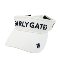 【美品】PEARLY GATES パーリーゲイツ 2022年モデル サンバイザー ニコちゃん ホワイト系 FR [240101113852] ゴルフウェア