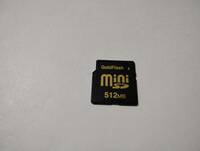 512MB　メガバイト　GoldFlash　miniSDカード　メモリーカード　ミニSDカード
