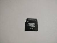 1GB　Transcend　miniSDカード メモリーカード　ミニSDカード