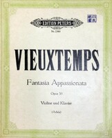 ヴュータン ファンタジア・アパッショナータ (ヴァイオリン＋ピアノ) 輸入楽譜 Vieuxtemps Fantasia Appassionata op. 35 洋書