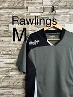 Rawlings ローリングス Tシャツ M Tee 半袖 半袖Tシャツ ベースボール 野球 練習着 グレー
