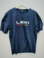 国内未発売の正規輸入・激レアアイテム！　LEKI　Tシャツ　Tネイビー　S（日本規格ではM相当）バーゲン価格！即決・現品限り　