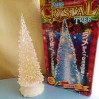 クリスマス　クリスタルツリー　高さ27センチ 　イルミネーションクリスマス用品