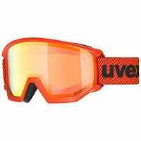 [ウベックス] スキースノーボードゴーグル ユニセックス ミラーレンズ くもり止め メガネ使用可 athletic FM フィアースレッドマット