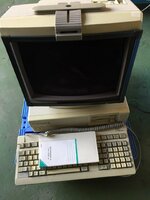 ●レトロ！NEC 14インチカラーディスプレイ(専用高解像度)PC-KD854N+パソコンPC-980EX一式 　ジャンク［D0110W1 1F-13]