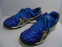 全国送料無料 アシックス ASICS DS LIGHT 子供靴キッズ男の子エナメル素材青色サッカートレーニングシューズ 21.5cm