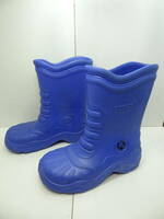 全国送料無料 クロックス crocs 子供靴 キッズ 男＆女の子 青色 長靴 レインシューズブーツ 20-21cm(W4-5)