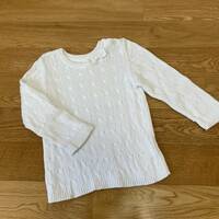 H&M エイチ&エム　ベビー　女の子　リボン付ニット　セーター　86