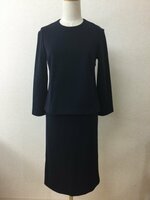 Demi-Luxe ビームス 濃紺のスカートスーツ プルオーバー サイズ36