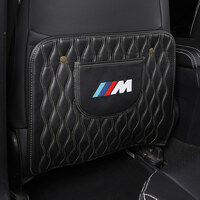 数量限定品　高級　　///M BMW　ブラック　キズ汚れ防止パッド　リアシートキックパッドレザー　２点セット
