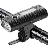 自転車 ヘッドライト 4000mah Type-C充電 LED IPX6 超明るい 高輝度700ルーメン 充電式 ロードバイク 小型 懐中電灯兼用 キャンプ