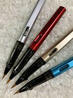 4本セット 万年筆型筆ペン カートリッジ・コンバーター両用式