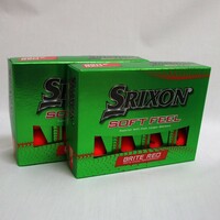 SRIXON SOFT FEEL レッド 2箱 24球 2ダース ボール 2023年 スリクソン ソフト フィール カラーボール マットカラー 2ピース BRITE RED