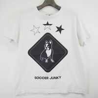 クラウディオ パンディアーニ claudio pandiani soccer junky 半袖プリントTシャツ(S)ホワイト