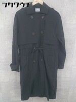 ◇ EGOIST エゴイスト 長袖 トレンチ コート サイズ2 ブラック レディース