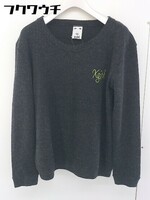 ◇ X-girl エックスガール エルボーパッチ ニット 長袖 セーター サイズ1 ブラック レディース
