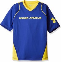 B14-02 新品 UNDER ARMOUR アンダーアーマー　ジュニア サッカー　プラクティスシャツ　Tシャツ　半袖シャツ　BSC2292 ブルー 160サイズ