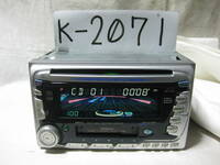 K-2071　JVC　ビクター　KW-XZ73DA　2Dサイズ　CD&カセットデッキ　故障品