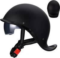 ハーフヘルメット 半ヘルメット ダックテールヘルメット 半帽ヘルメット 耐衝撃性 超軽量 男女兼用 ハーフヘルメット 4色選択可サイズ：XL