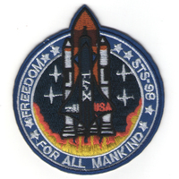 アルマゲドン　スペースシャトル　ＳＴＳ－９８　刺繍ワッペン