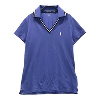 POLO GOLF ポロゴルフ 襟付 半袖Tシャツ 半袖ポロシャツ ブルー系 SP [240001867386] ゴルフウェア レディース