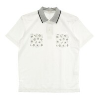 【新品】MU SPORTS エムユースポーツ 半袖 ポロシャツ 刺繍 ホワイト系 50 [240001784566] ゴルフウェア メンズ