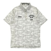 ADIDAS GOLF アディダスゴルフ 半袖ポロシャツ 迷彩 カモフラ柄 グレー系 S [240001997262] ゴルフウェア メンズ