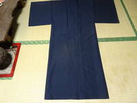 男物/濃い藍色の着物（未使用品）上質ポリエステル　裄６６cm　