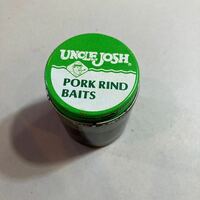 ポーク　UNCLE JOSH PORK RIND BAITS NO.1 JUMBO PORK FROG 3BAITS -3 1/4X1 1/8 新品　液体入り