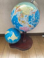 珍品　日本地図　アンティーク　日本国球儀地球儀　昭和レトロ　日本地図　日本列島　ヴィンテージ置物　世界地図