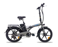36V版大容量リチウムバッテリー搭載 モペット型 電動自転車 ボニータ20 (BONITA-20）20インチ 折り畳み可能 　ガンメタ