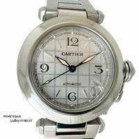 【カルティエ Cartier☆パシャC】W31023M7 腕時計 自動巻き メンズ レディース シルバー文字盤【外装仕上げ☆Aランク】